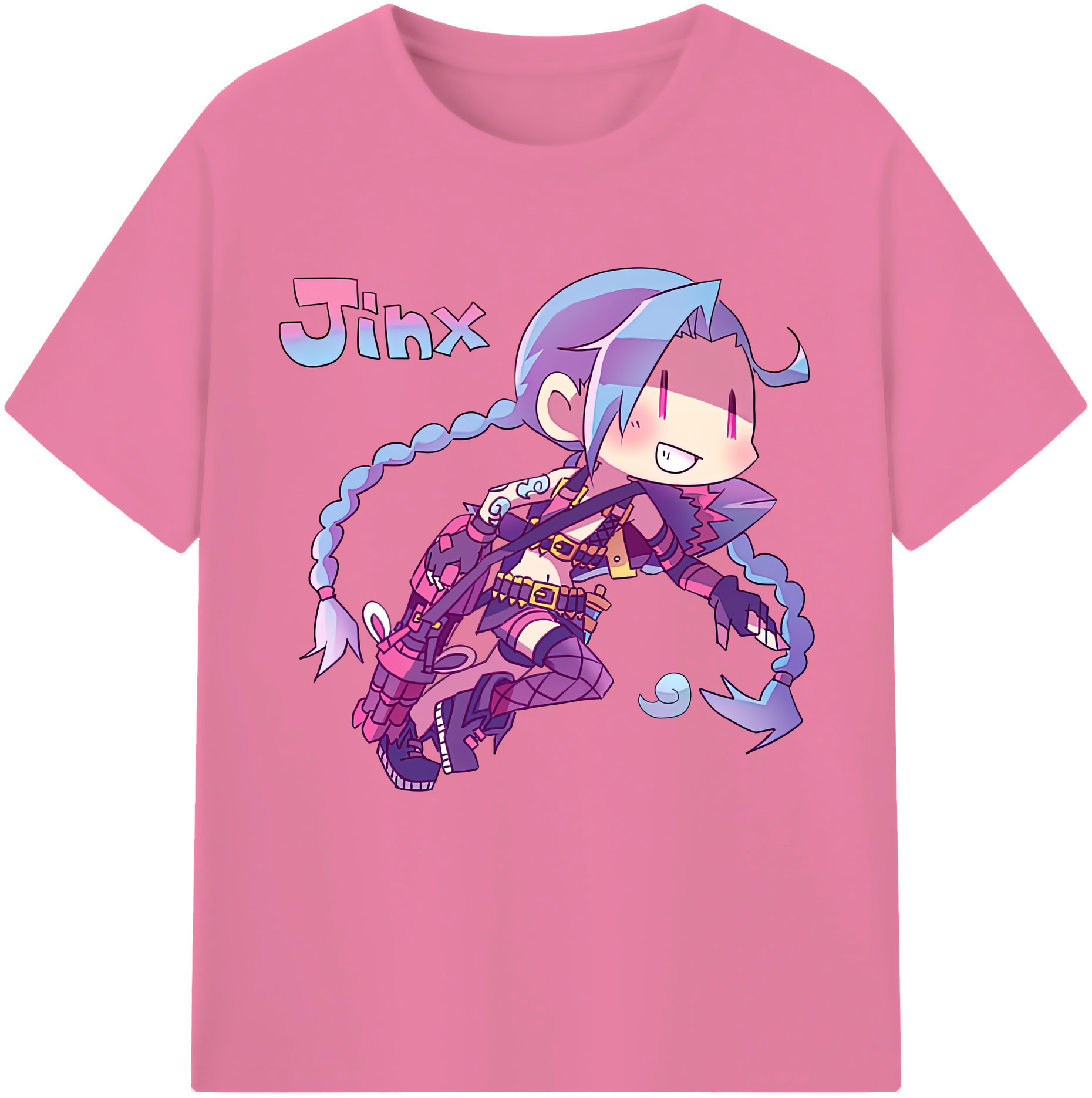 リーグ・オブ・レジェンド League of Legends LOL 綿100％半袖Tシャツ（フロントプリント）